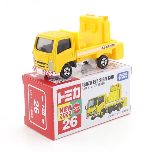 Takara Tomy Tomica No.26 이스즈 엘프 신호 트럭 자동차 합금 장난감, 자동차 다이캐스트 금속 모델 수집 소년 