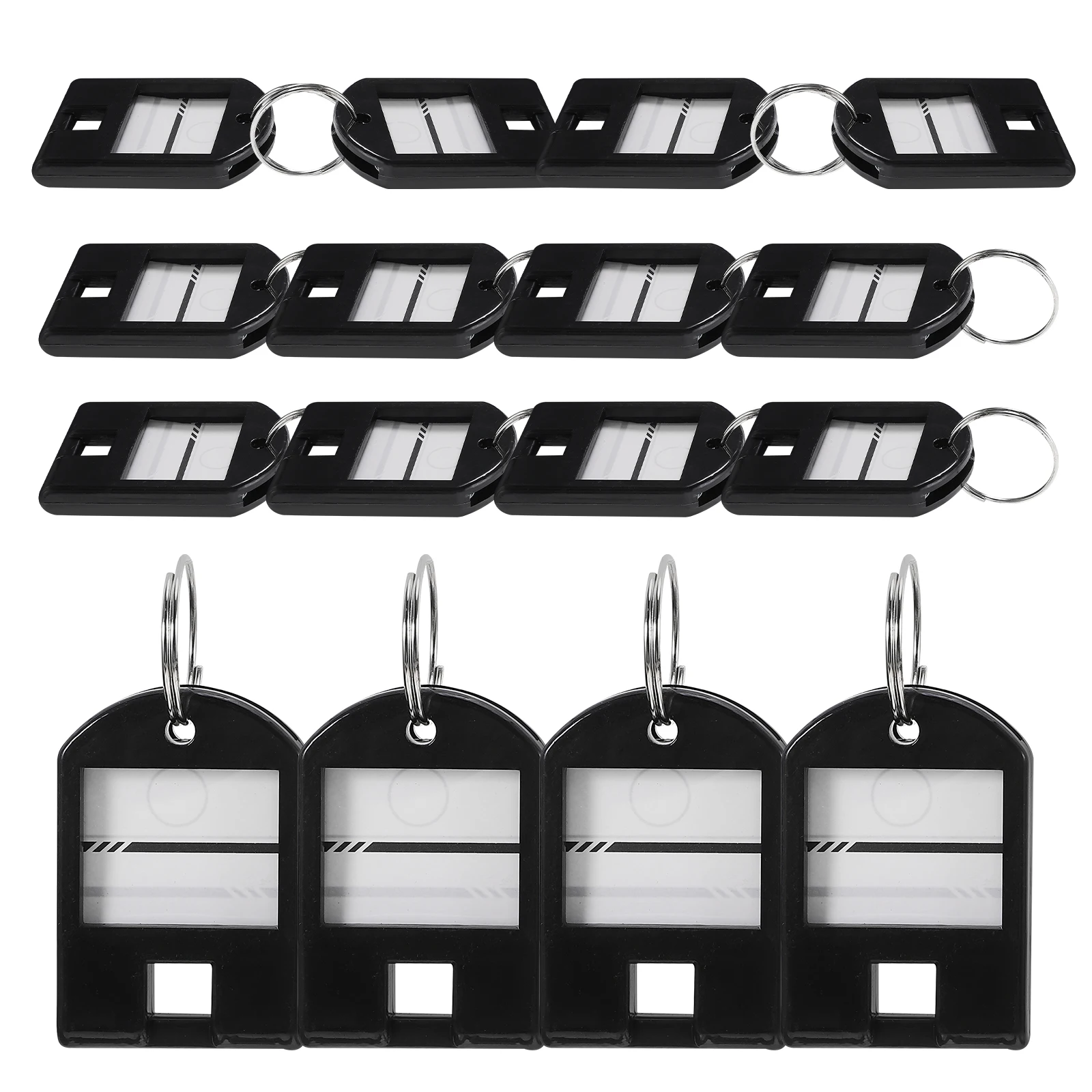 

50pcs Plastic for Keys Identification Label Keychain Key Identifier Covers Multi Function Label Tags Reusable Key for Kids