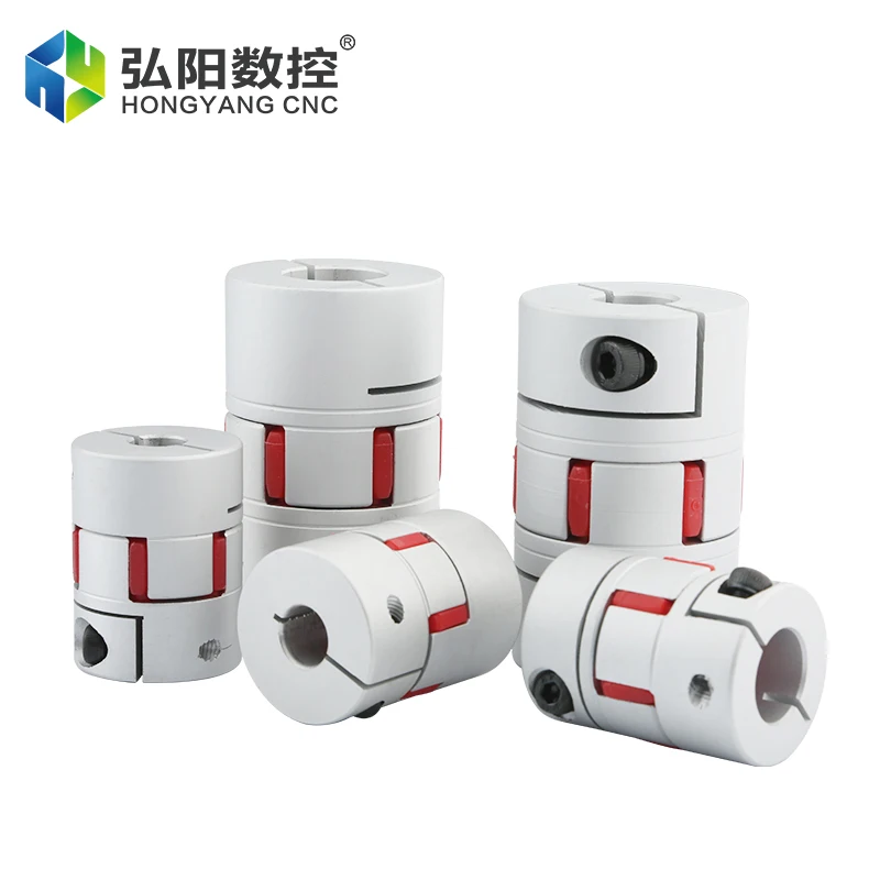 Kopling Plum CNC D40 L50 konektor Motor sekrup enkoder elastis torsi tinggi aluminium 8/10/12/12.7/14/15/16/18/19/20/22mm
