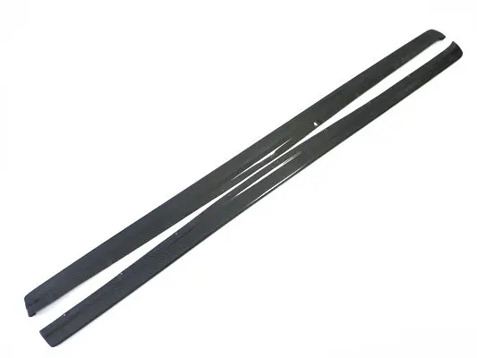 Car-styling Damd Style Carbon Fiber Side Skirt Extension Glossy Finish Door Step Panel Fit For Mitsubishi Evolution EVO 7 8 9 - view 2