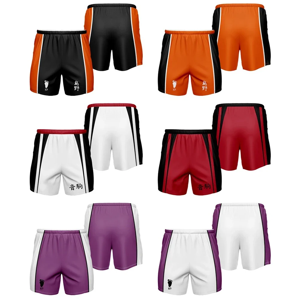 Haikyu!! Haikyu Cartoon Men Shorts Karasuno Koukou High School Volleyball Club Hinata Shoyo Kageyama Tobio Sport Pants