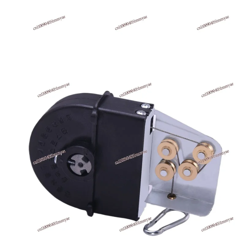 New Upper Smoke Exhaust Telescopic Barbecue Exhaust Pipe Special Spring Box, Four-roller Lifting Spring Box Wire Rope