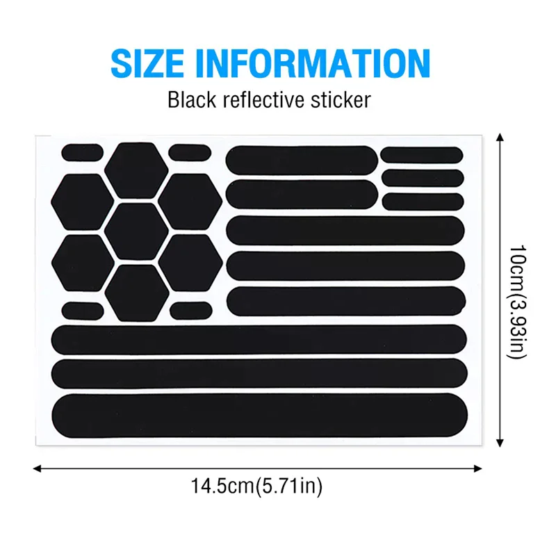 Reflective Stickers For Helmets Self-adhesive Reflective Tape For Helmets Bike Motorcycle Scooter Cycling Accessories