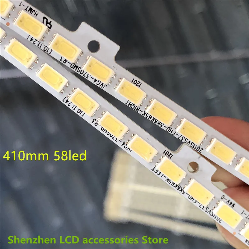 شريط قضبان 58 LED TV Samsung 2011svs37 jvg4-370sma-r2/b t370hw05 37 بوصة يستخدم 58LED 410 مللي متر