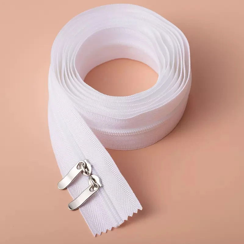 1/1.2/1.5/2Meters Open-end Double Slider Zipper Thickened Nylon Zipper DIY Clothing Sheet Quilt Cover Packaging Accessories