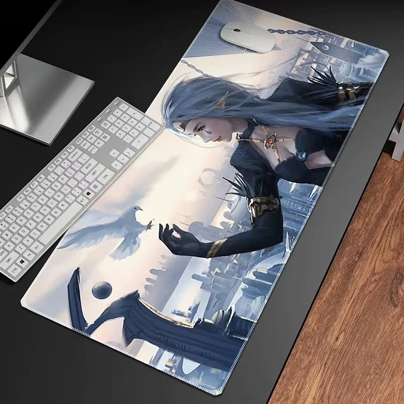 nime Sexy Beauty Mouse Pad Large Lock Edge Laptop Pad Large esports Mouse Pad Keyboard Table Pad