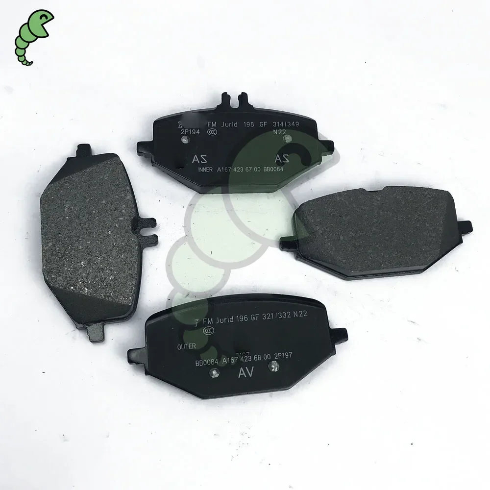 

A0004204002 Rear Leather Brake Pad Set Brake Shoe Friction Pad for Mercedes-Benz GLE300 GLS450 AMG W167 0004204102 000 420 40 02