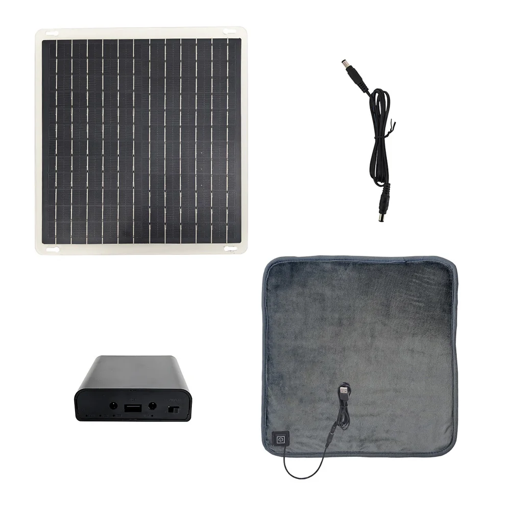 

10W 5V Solar Electric Heated Blanket Featuring Non Slip Backing and Multiple Heat Settings for Outdoor and Indoor Use