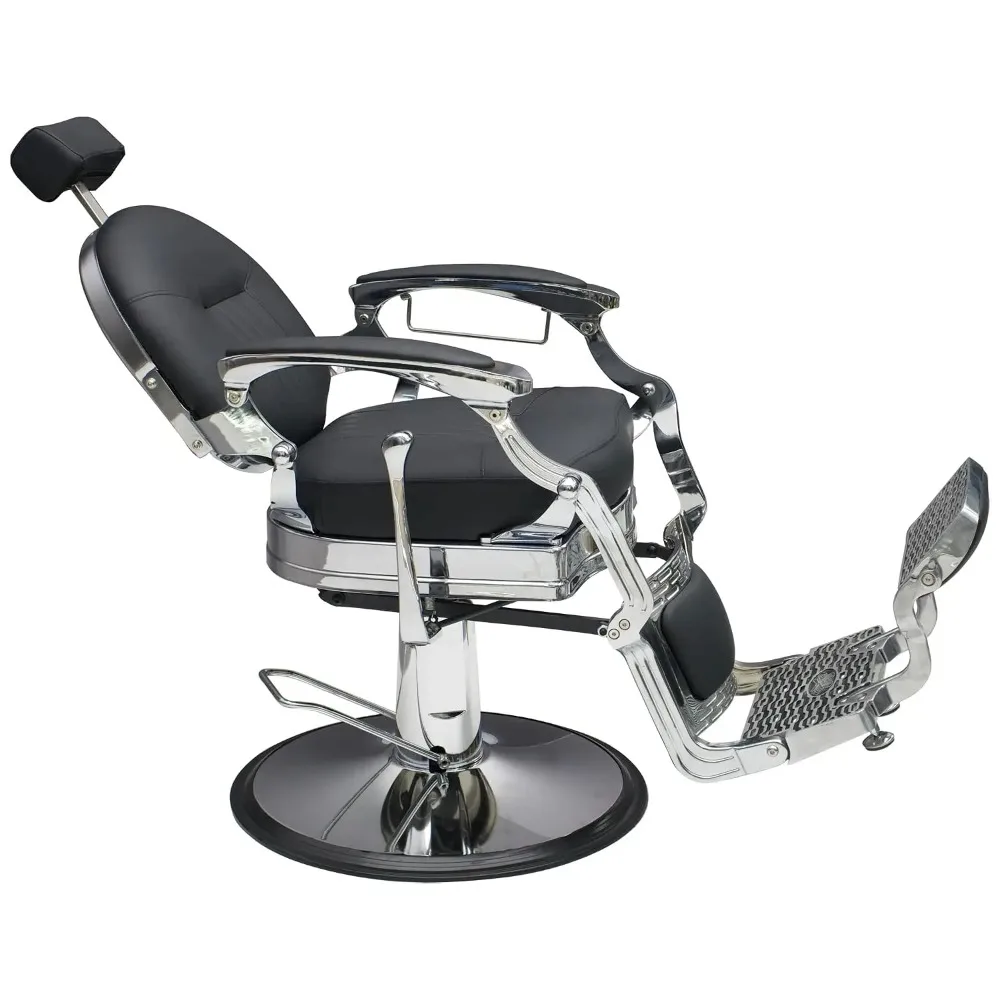 Professional Barber Chair - Hydraulic Salon & Tattoo Chair, 550lb Capacity, 360° Swivel & 160° Recline, Adjustable, Custom