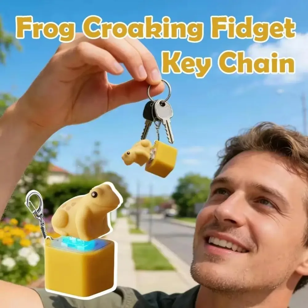 2026 Keyboard Fidget Frog Rechargeable Finger Gadget Keycap Fidget for Women Men School Meeting Classroom Workplace Car Home view 3