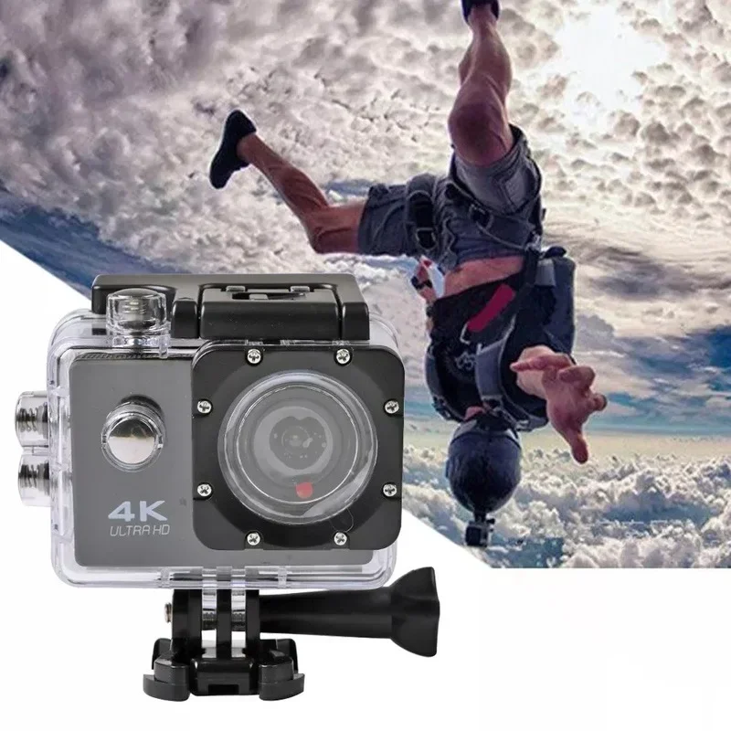 170° Wide-Angle Waterproof Professional Sports DV Helmet Camera – 12MP WiFi Sports Camera – 4K 25fps Ultra HD