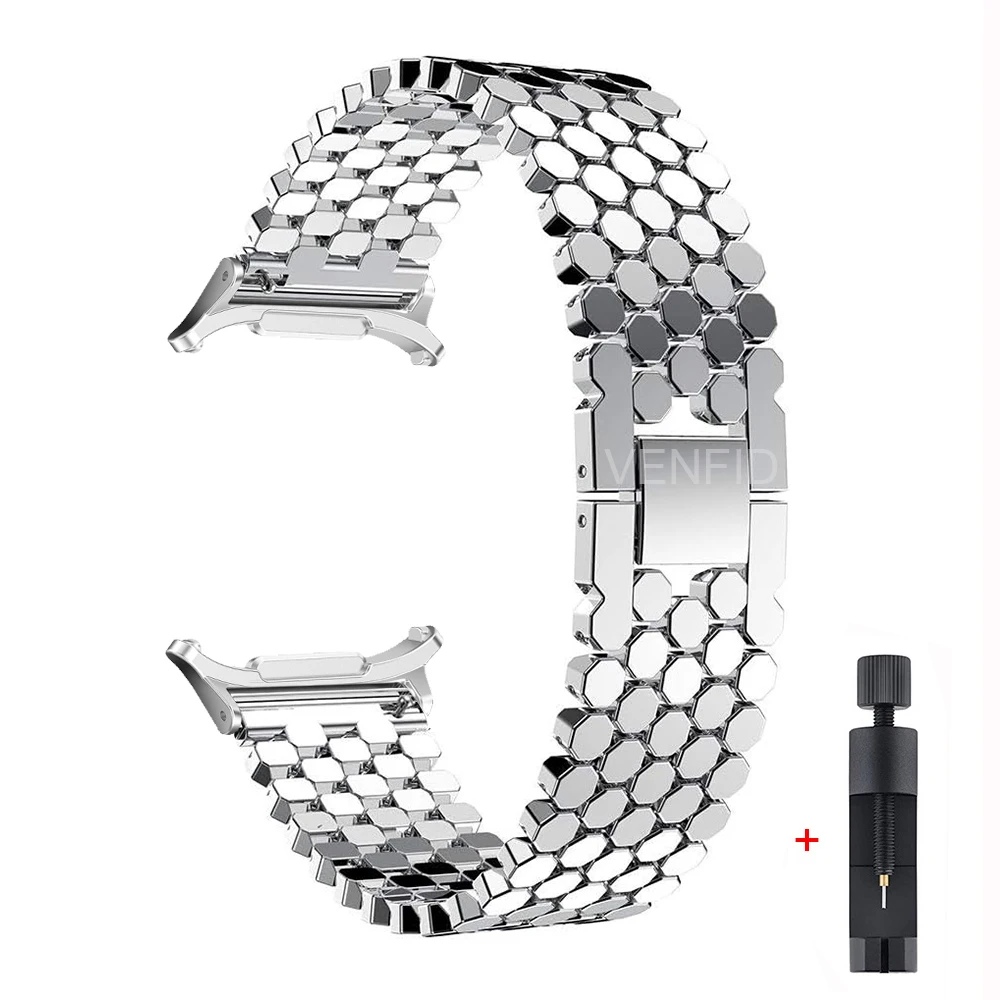 サムスンギャラクシーウォッチ用ステンレススチールバンド、メタルブレスレット、ストラップループ、7ウルトラ、47mm、correa、new