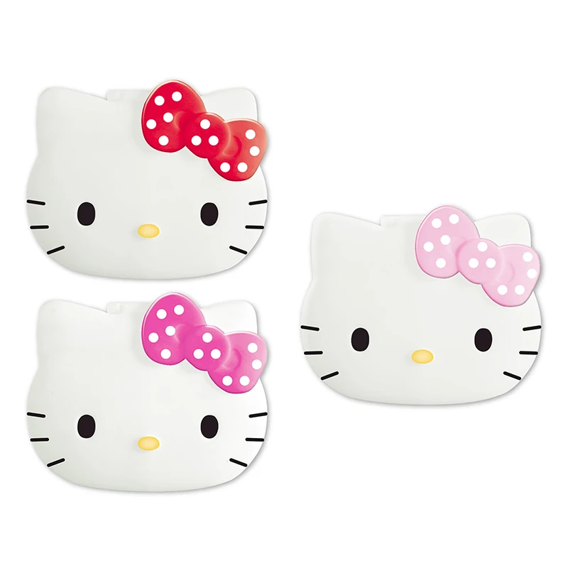 1PCS Cute Cartoon Sanrio Hello Kitty Mirror Jewelry Box Comb Mirror Series Desktop Sundries Storage Makeup Box