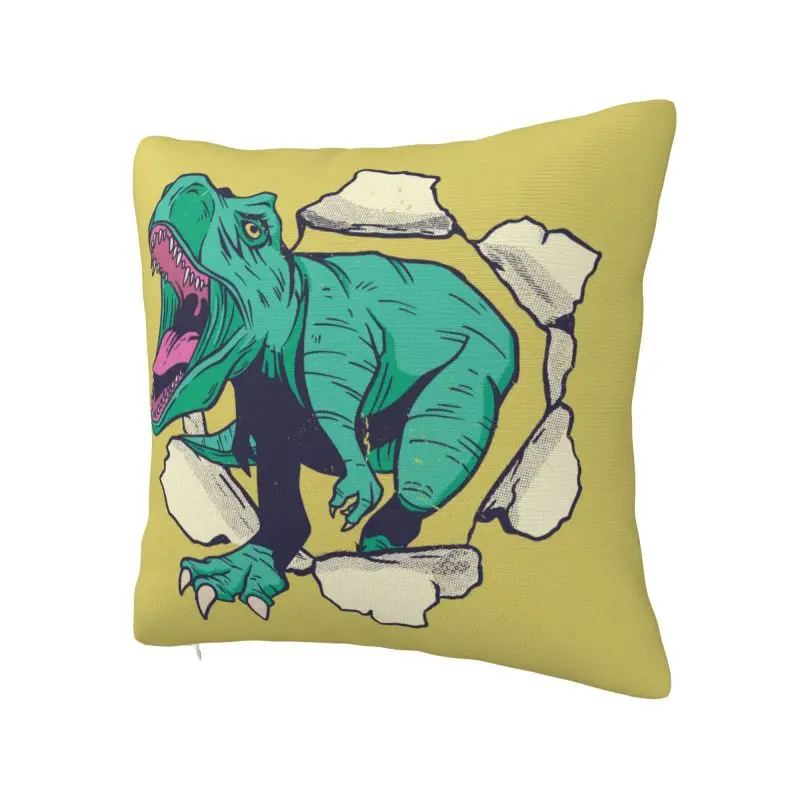 Nordic Dinosaur 3D T-Rex Cushion Cover 40*40 cm Velvet Dino Throw Pillow Case Decoration Bedding Sofa Pillowslip