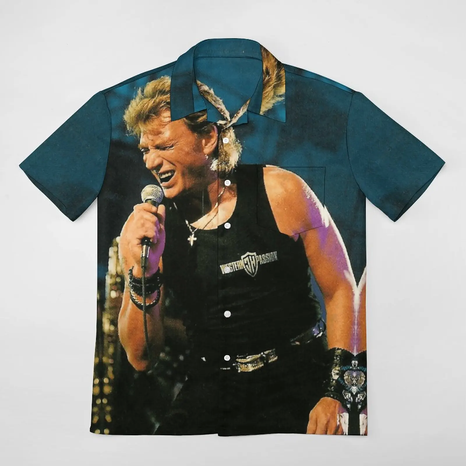 Johnny And Hallyday Mort A Short Sleeved Shirt Graphic Tees Coordinates High Grade Shopping USA Size