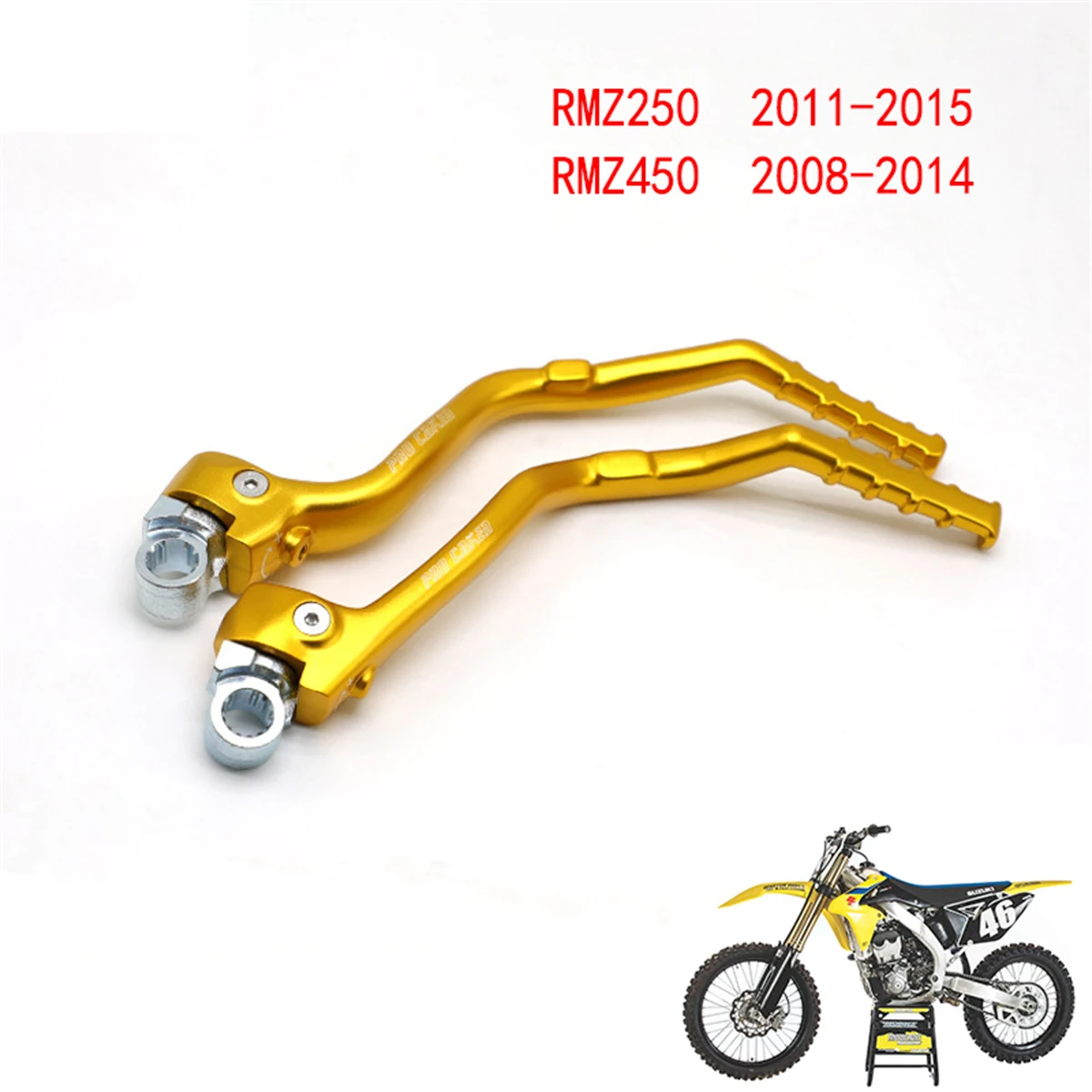 CNC Aluminum Forged Kick Start Starter Lever Pedal Arm For SUZUKI RMZ450 RMZ 450 RMZ250 250 RM-Z Motorcycle Dirt Bike