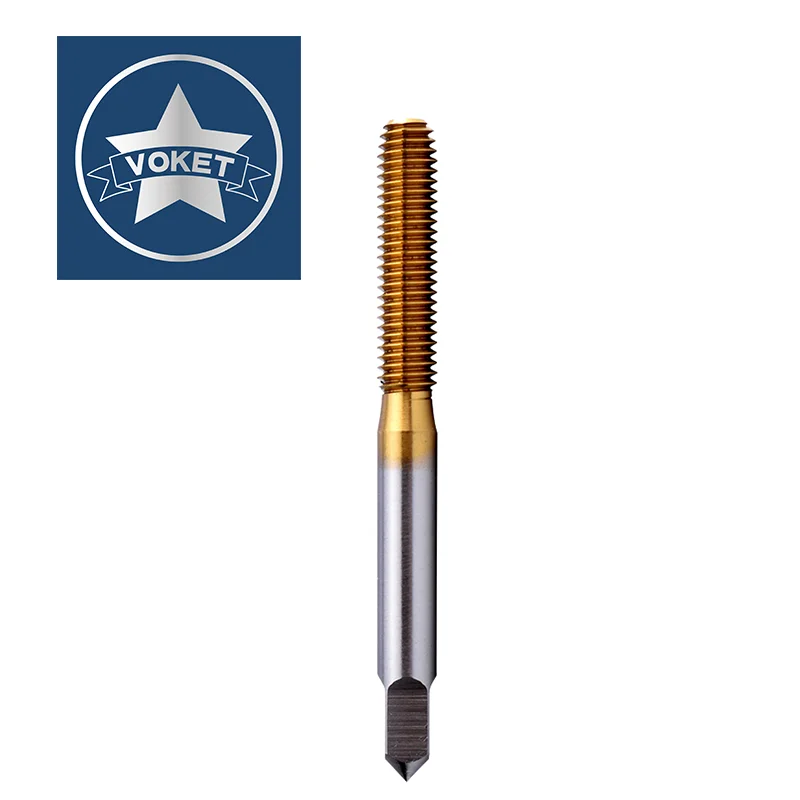 VOKET HSS Spiral Fluted Tap Spiral Pointed Tap Hand Tap M2 M2.5 M3 M3.5 M4 M5 M6 M8 M10 M12 M14 M16 M18 M20 Screw Thread Taps