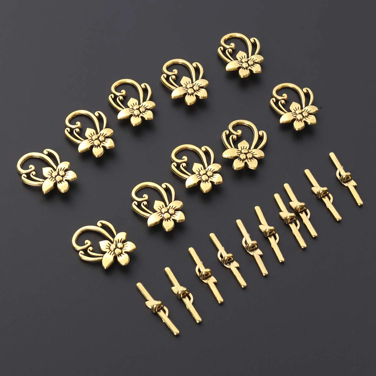 20 Pcs Hand Chain Clasps Toggle for Jewelry Making Bracelet Connector DIY Connectors