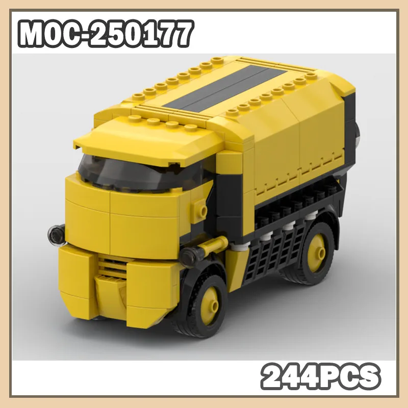 MOC-250177 Building Block Truck Transport Compartment Building Blocks Model Assemble Small Particles Creative Brick Gifts 244PCS