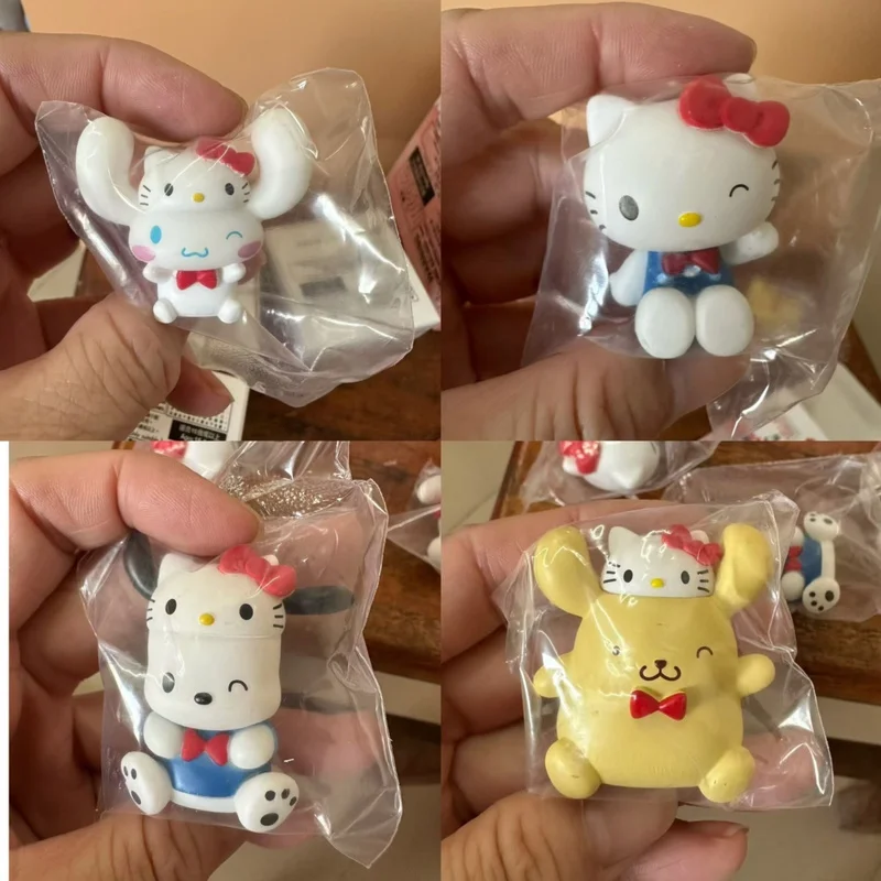 

50th Anniversary Blind Box Cute Kt Cat Toy Handmade Action Figure Cinnamoroll Cartoon Anime Tabletop Decoration Surprise Gift