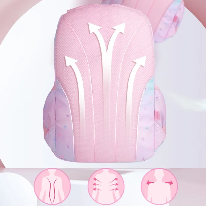 Disney Sofia Backpack for Girls Light Load Reduction Spine Protection Durable Children Single Shoulder Bag School Use