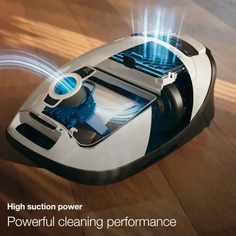 مكنسة كهربائية PMD4-Miele Classic C1 Turbo Team، أزرق تقني - محمولة، منزلية،