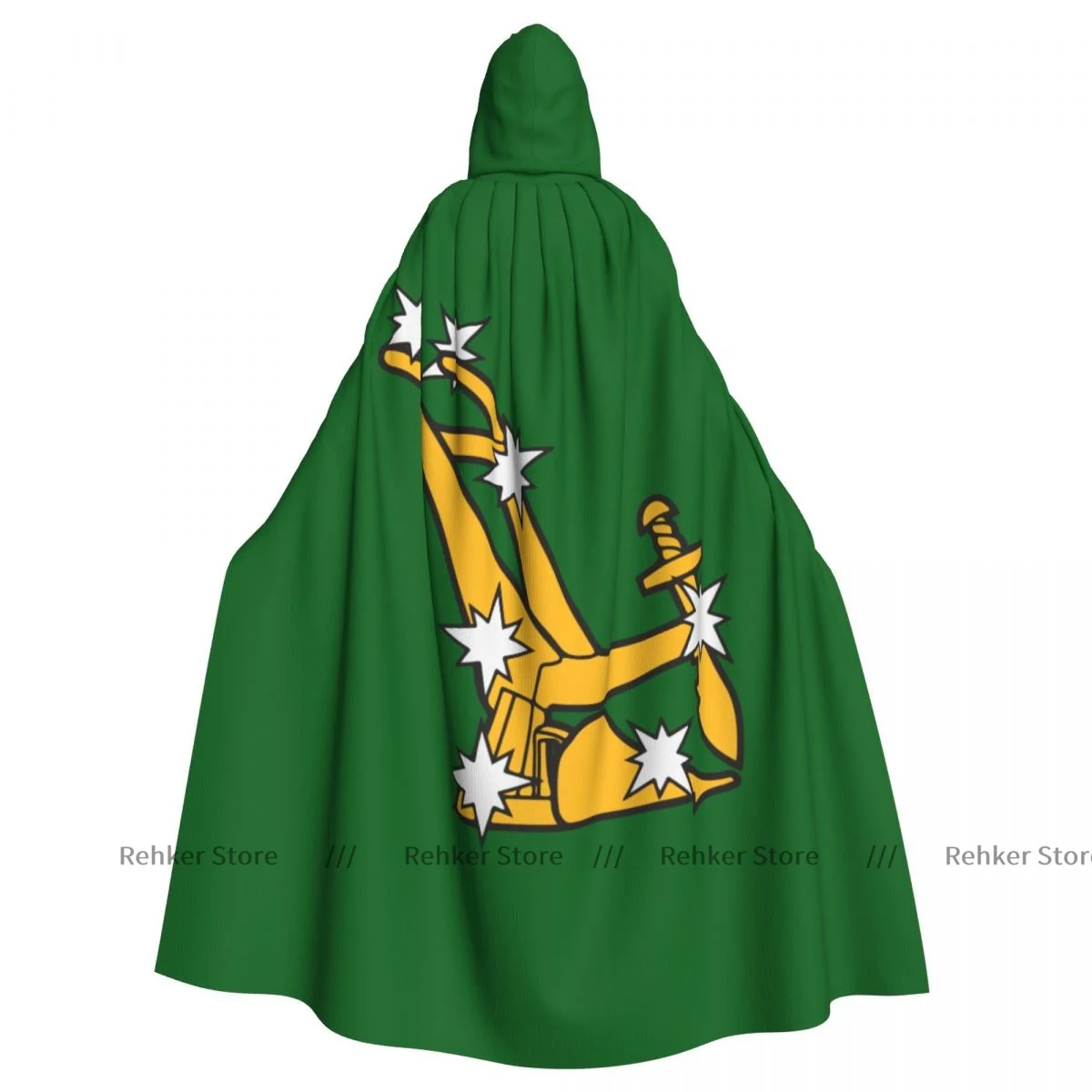 

Cosplay Medieval Costumes Starry Plough Flag Hooded Cloak Capes Long Robes Jackets Coat Carnival