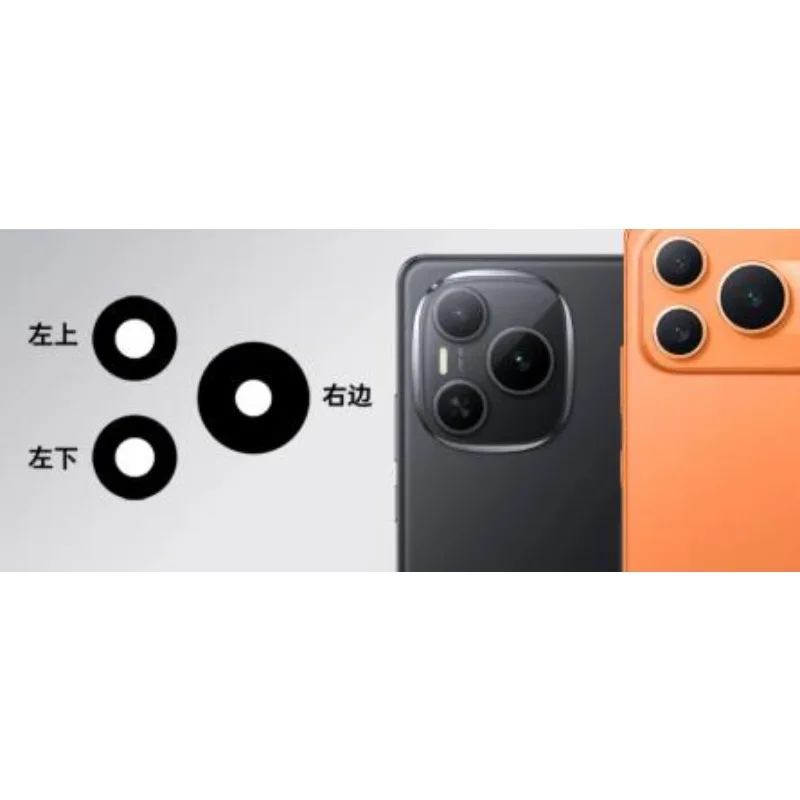 3Pcs/Set Rear Lens Glass For HONOR Power 1 2 3 5G Back Camera Glass Lens Replace Spare Parts