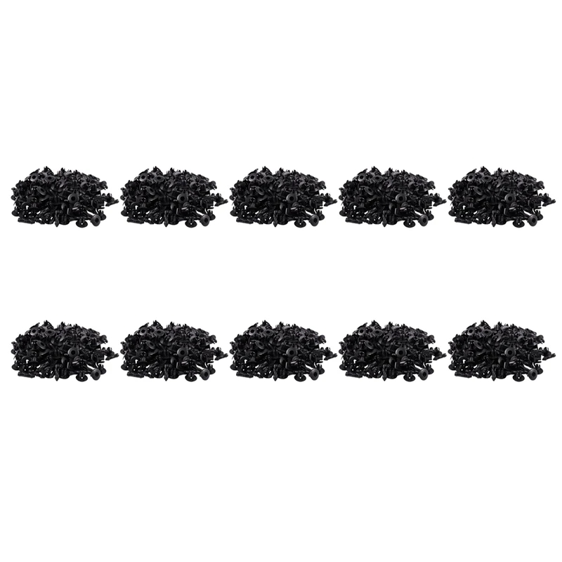 7Mm Hole Plastic Rivets Fastener Auto Car Fender Bumper Push Clips 1000 Pcs