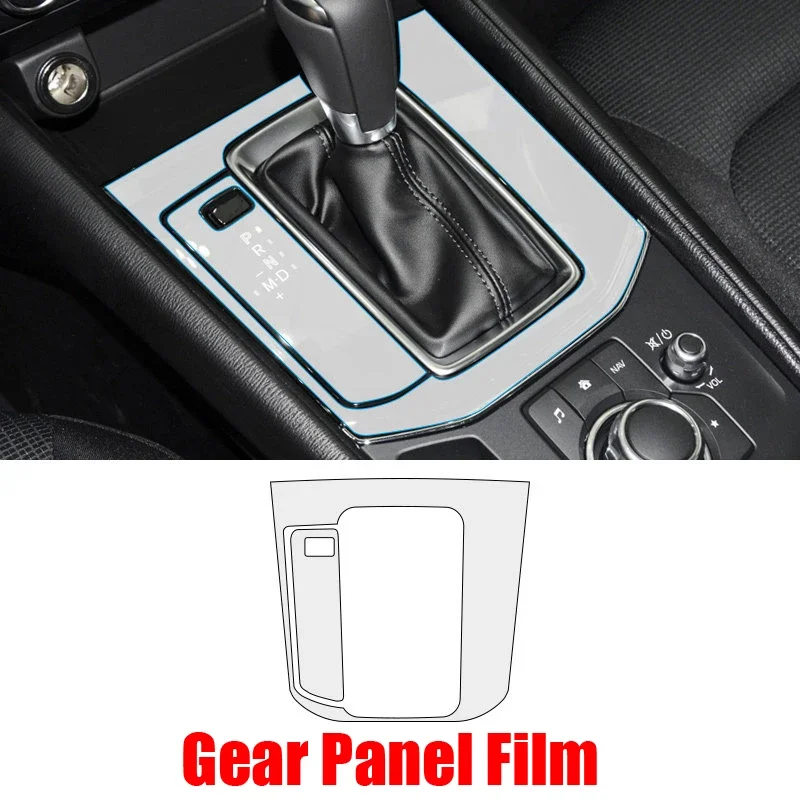 Tpu Film for Mazda CX5 CX-5 2017-2023 Car Interior Sticker Center Console Gear Touch Screen Dashboard Door Windows Lifting Panel