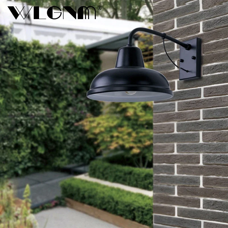 Waterproof Retro Outdoor Lighting Porch Wall Light Lamp For Door Front Garden Balcony Courtyard Iron Lights Fixture E27 Base