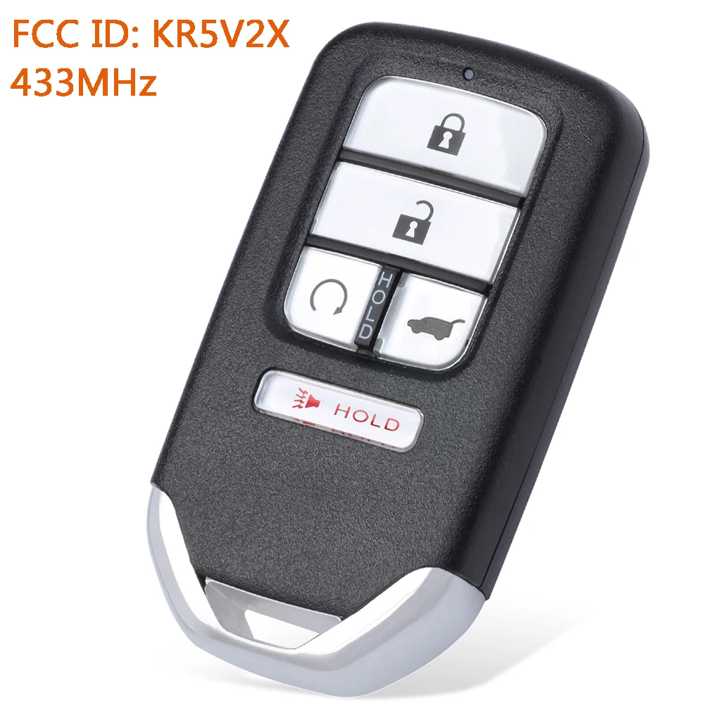 

KEYECU KR5V2X дистанционный автомобильный брелок для Honda Civic 2017 2018 2019 2020 Pilot 2021 CR-V 2022 433 МГц ID47 чип