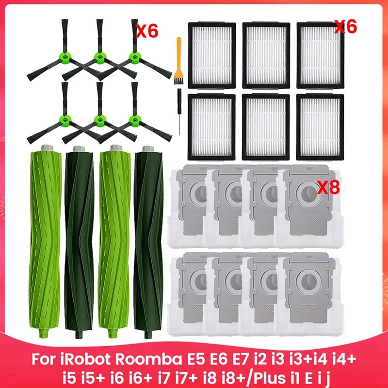 For Irobot Roomba E5 E6 E7 I2 I3 I3+I4 I4+ I5 I5+ I6 I6+ I7 I7+ I8 I8+/Plus I1 E I J Series Robot Vacuum Cleaner Parts