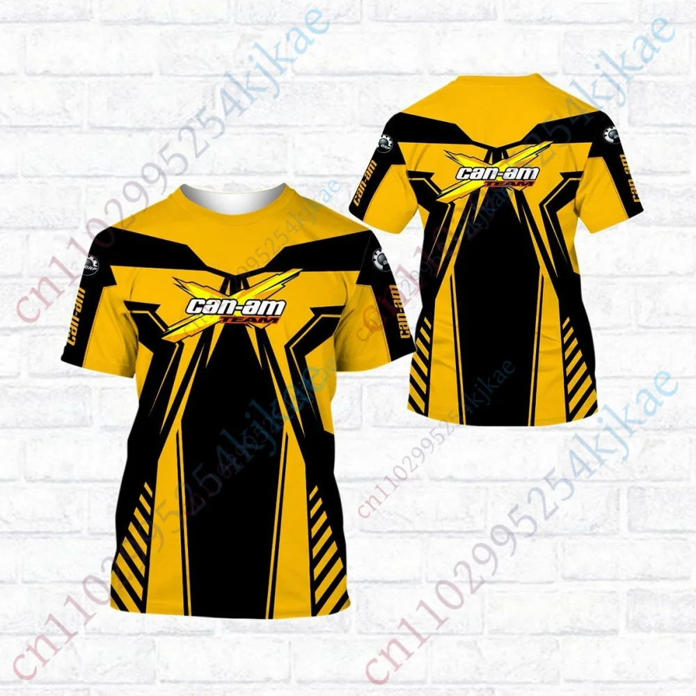 

Can-am T-shirts Men's Clothing Casual Short Sleeve Tee Breathable Anime Top Quick Drying Streetwear Harajuku Essentials Unise