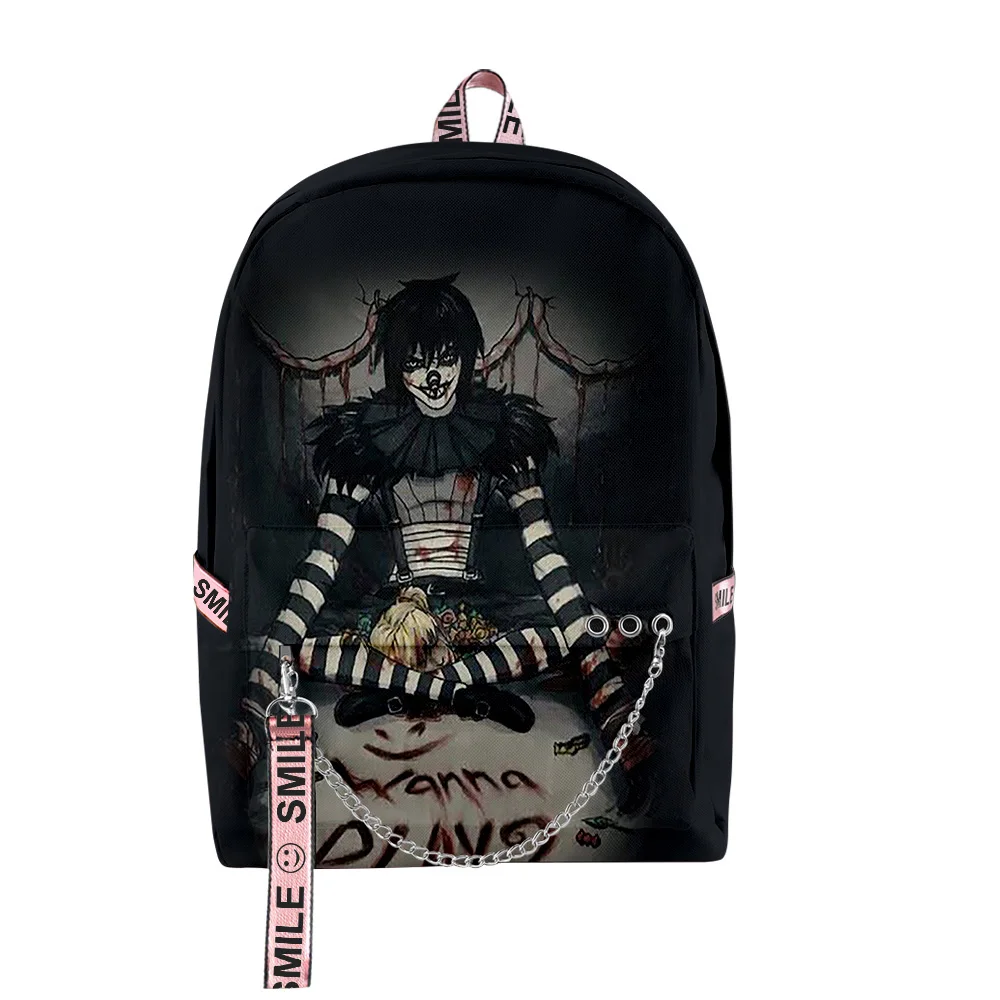 

Popular Funny Creepypasta 3D Print Student School Bags Unisex Oxford Waterproof Notebook multifunction Travel Backpacks