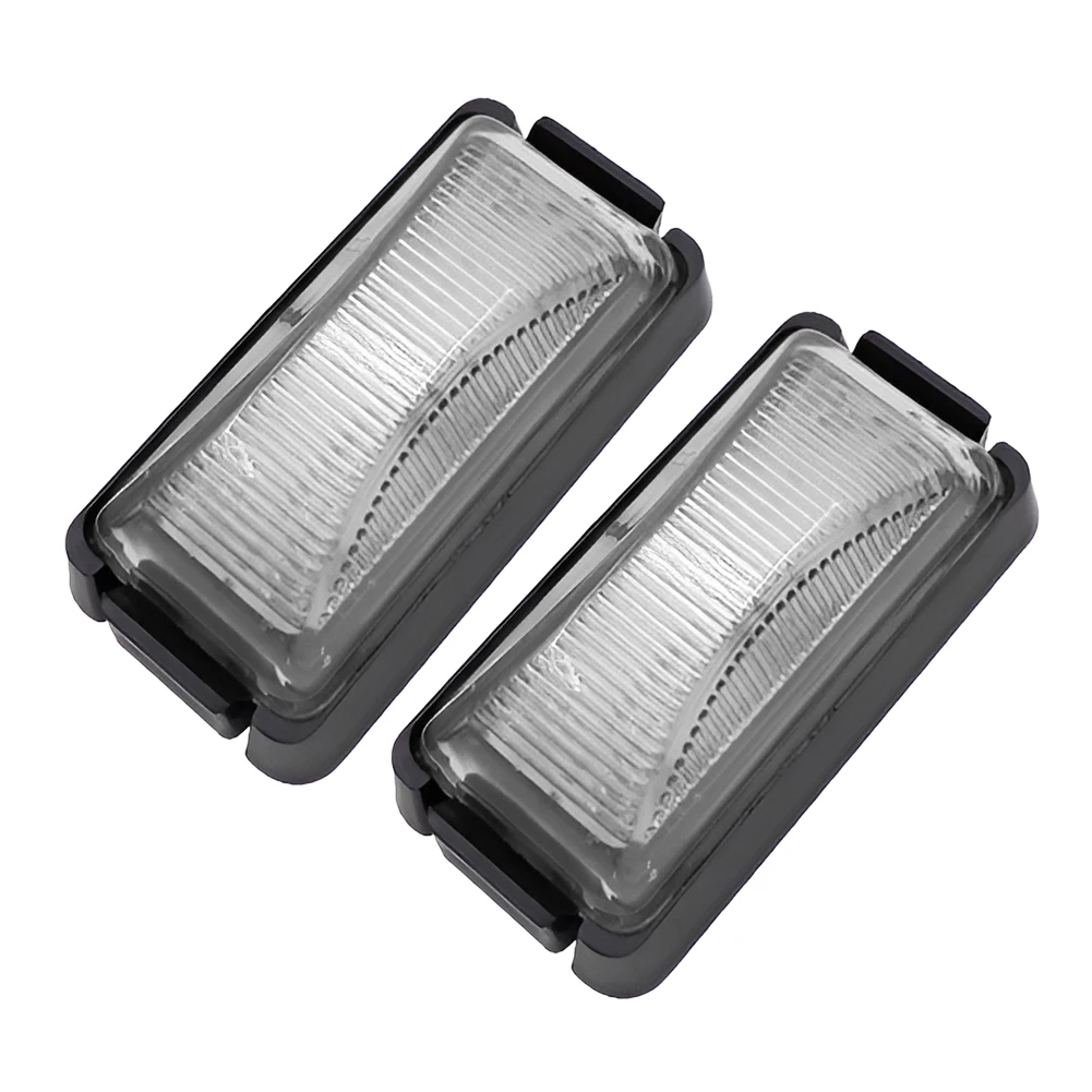 2pcs 10V-30V White LED Side Marker Light Clearance Lamp Universal for Car SUV Van Lorry RV Bus Boat Trailer Truck