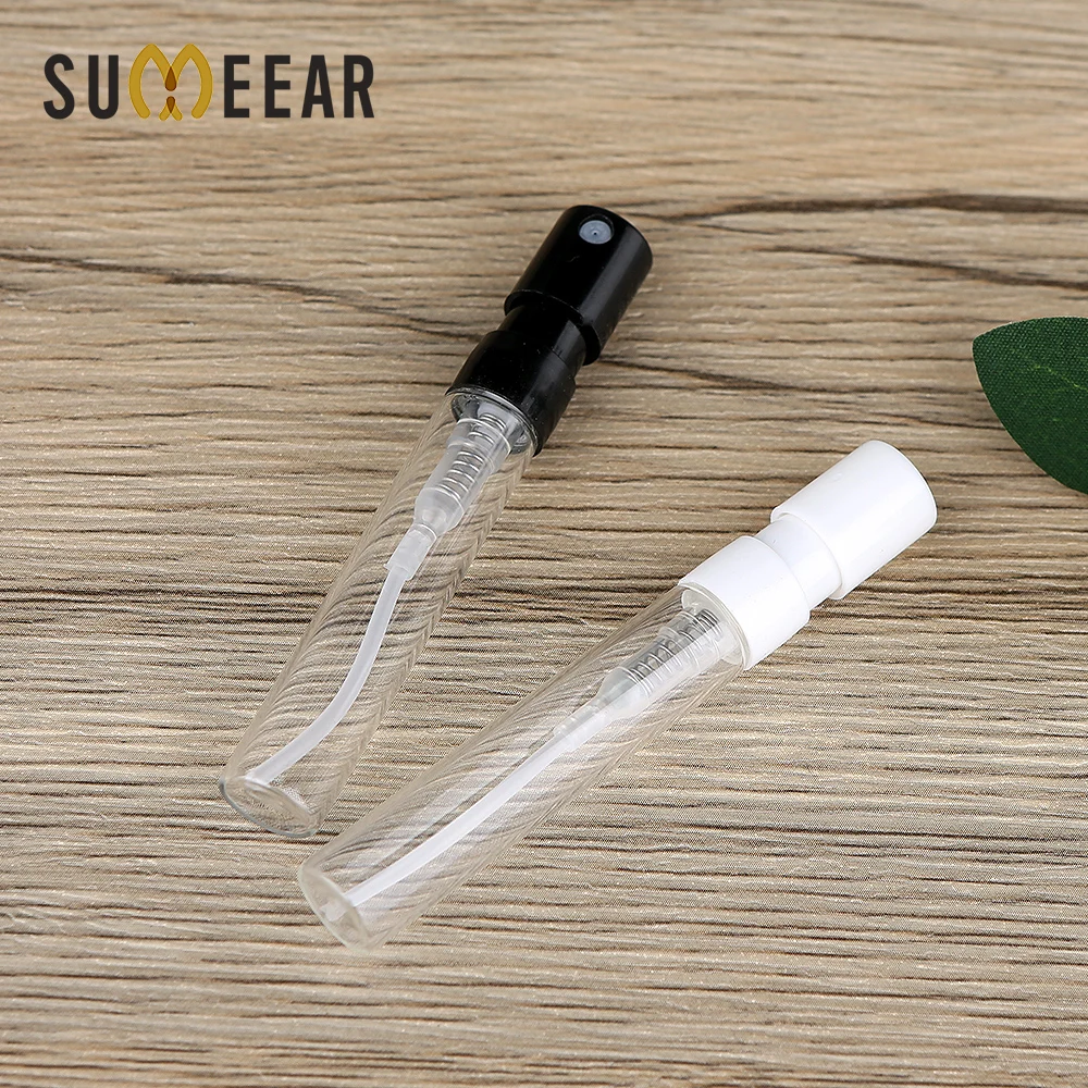 

2ml ( 100/200pieces )of Small Glass Bottle Portable Refillable Spray Empty Perfume Atomizer Bayonet Bottle For Travel