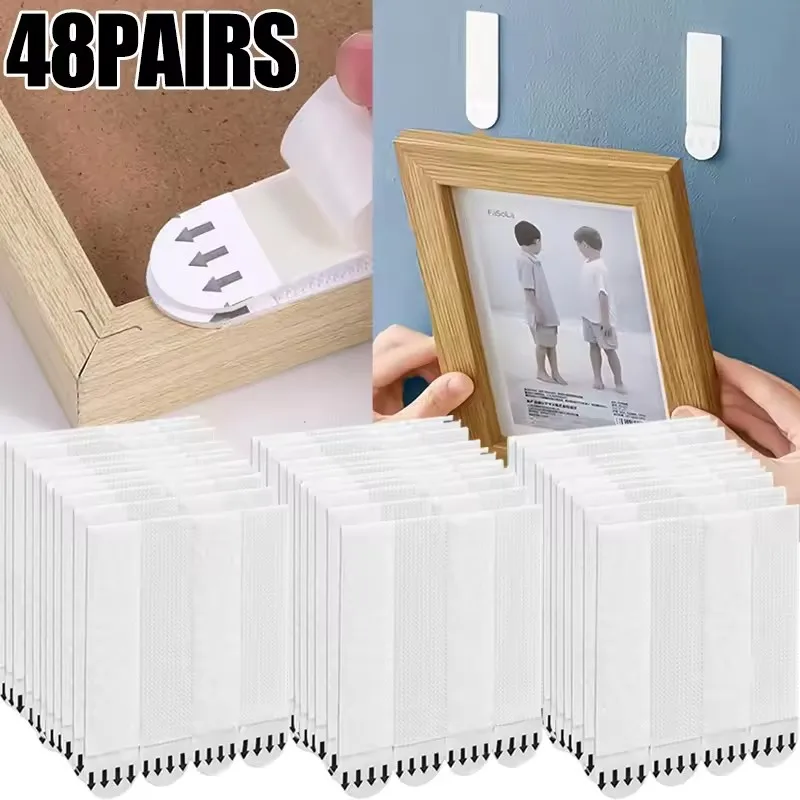 Fita adesiva dupla face para pendurar fotos, fita adesiva com gancho para montagem de moldura de foto fixa, decoração de parede de casa, adesivos diy pendurados