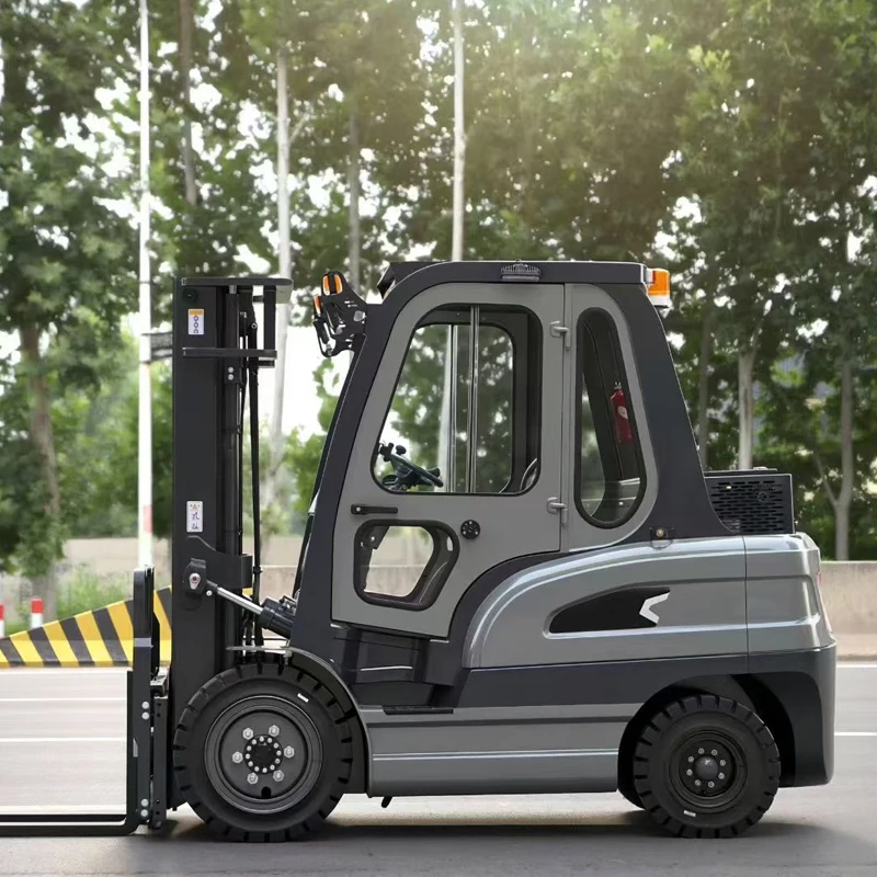 4-Wheel Electric Forklift 1.8 Ton for Small Logistics Center Palletized Goods Distribution Customized High Efficiency