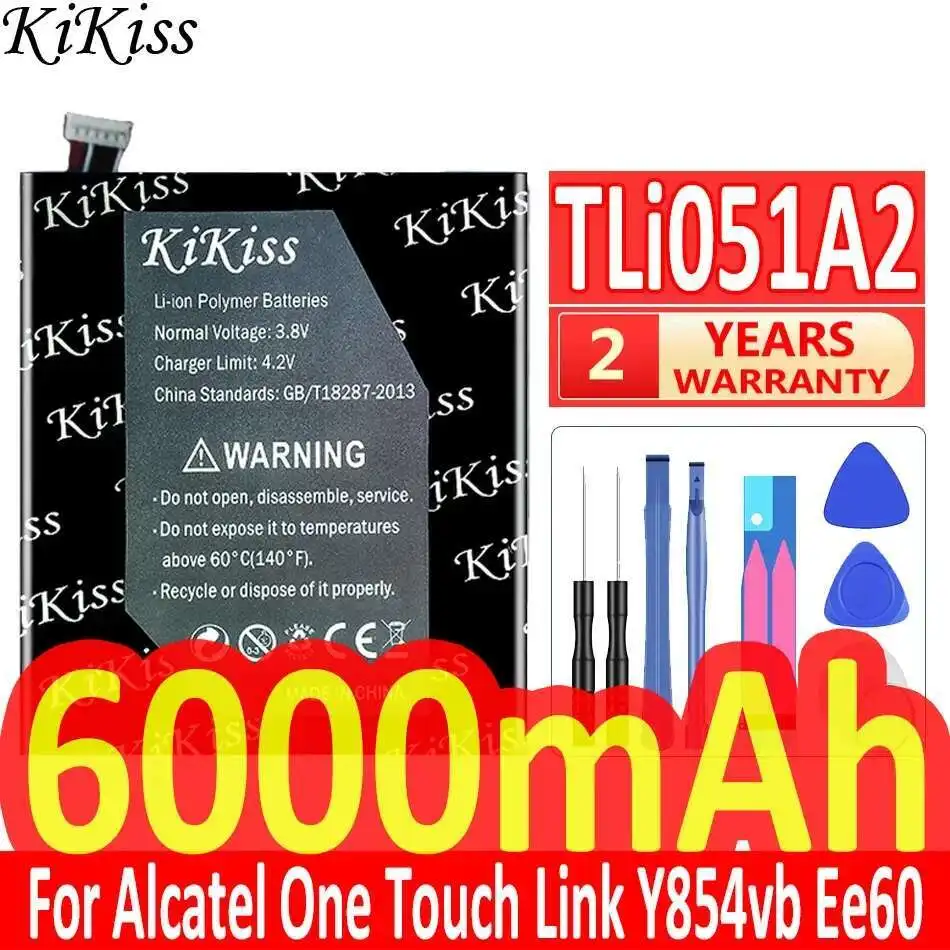

For Alcatel One Touch Link Y854vb Ee60 Router Reliable Power Supply 6000Mah Tli051a2 Battery Fast Charging