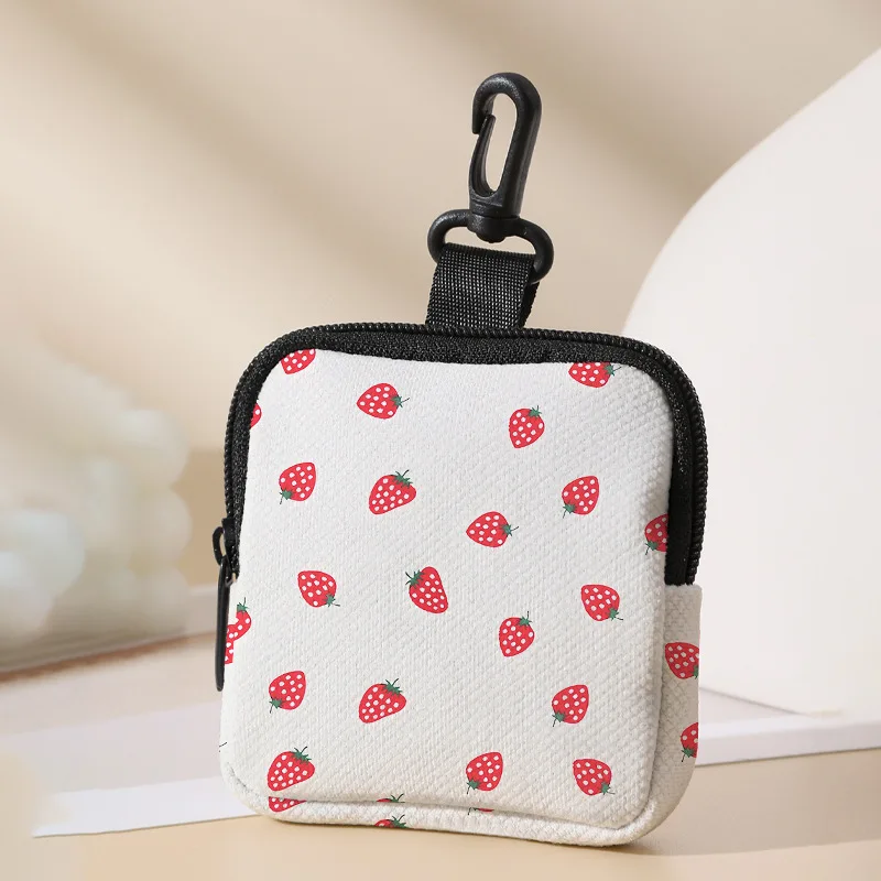 

Strawberry Patterned Purse Coin Purse Coin Wallet for Small Items Storage Party Favors Everyday Use