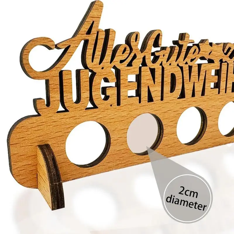 Wooden Money Holder Wooden Money Organizer Display Rack Desk Ornament For Bedroom Living Room Wooden Crafts For Birthdays