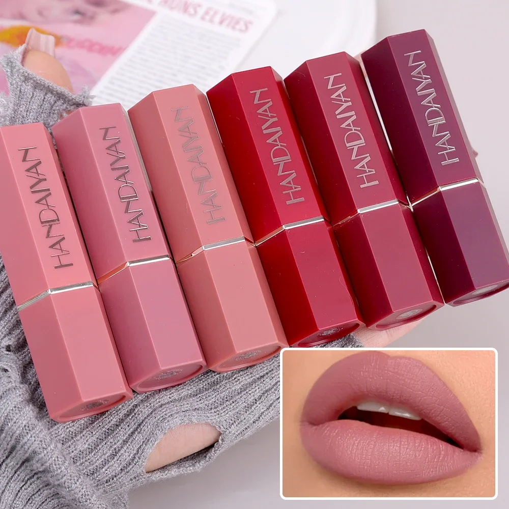 2pcs Lipstick Lipliner Pen Set Matte Velvet Lip Liner Pencil Contour Makeup Sexy Red Pink Lipstick Long Lasting Korean Cosmetics