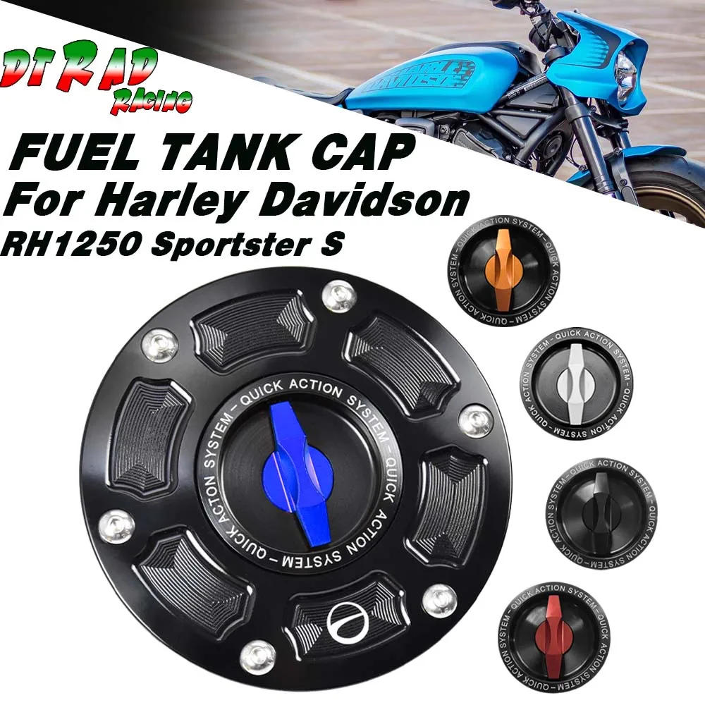 

Motorcycle Oil Filler Cover For Harley Davidson RH1250 Sportster S 2021-2023 Quick Turn Opening Fuel Tank Cap Gasoline Plug