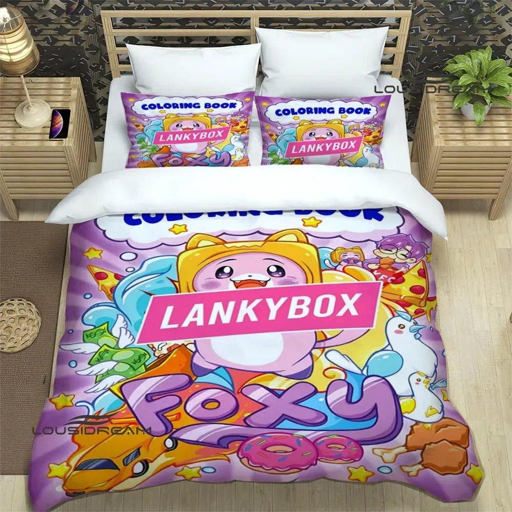 Lankybox Foxy Boxy cute Bedding Sets exquisite bed supplies set duvet cover bed comforter set bedding set luxury birthday gift