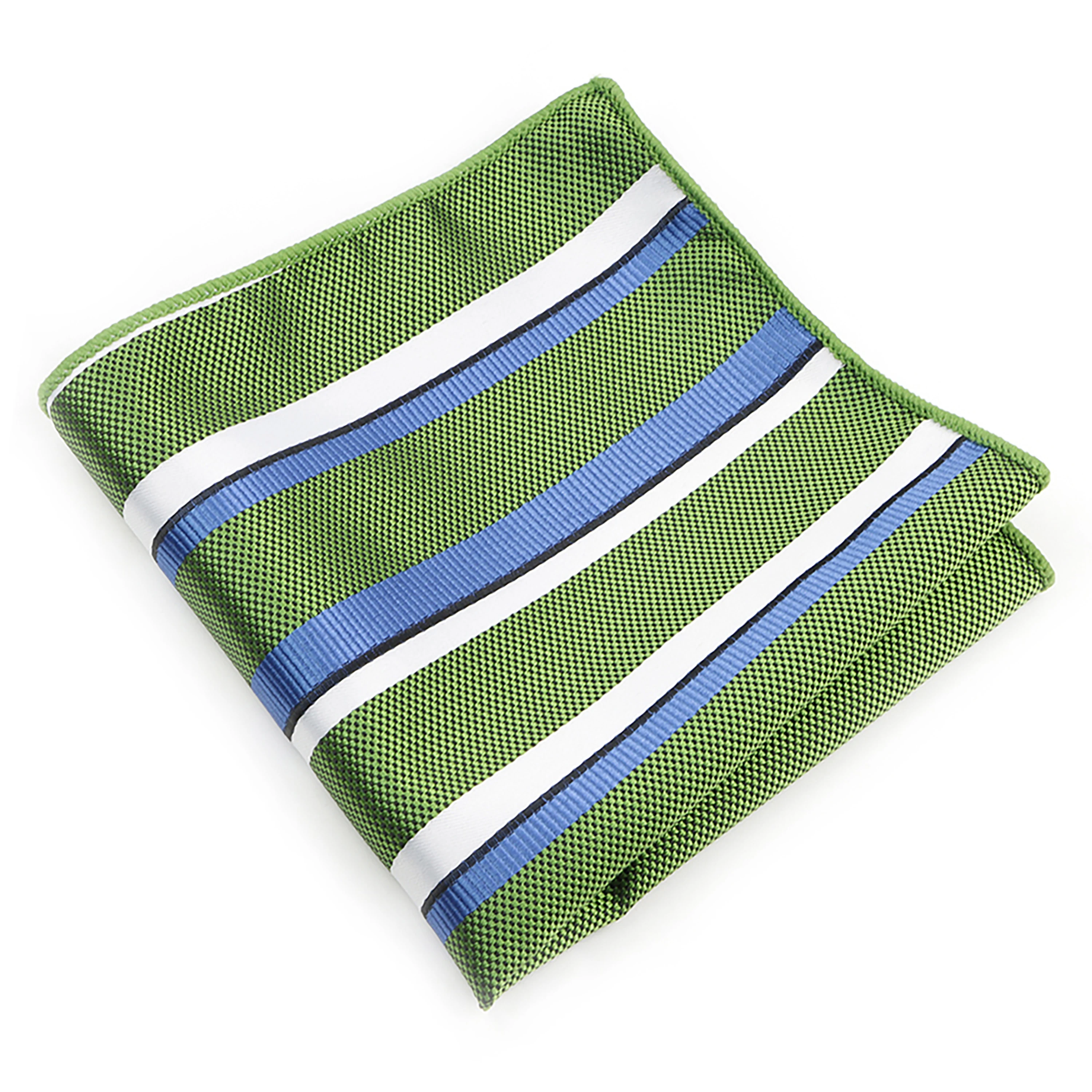 New Jacquard Striped Pocket Square Sage Green Orange For Men Business Meeting Party Suit Shirt Handkerchief Pocket Towel Gifts