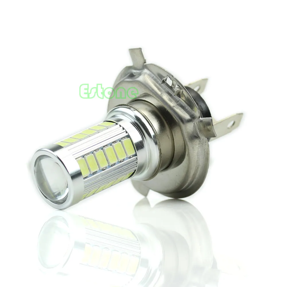 652F Car Truck Headlight Fog Lamp Bulb 12V H4 33-LED SMD White LED Bulb Replacement Car Lighting Accessories