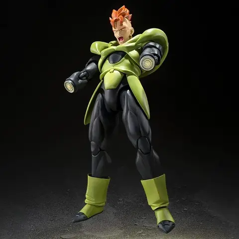 100% original i lager Bandai Dragon Ball Z SHFiguarts SPIRITS Android nr 16 actionfigurer PVC gåvor samlarmodellleksaker 6 best sales Android 16-figur - №5
