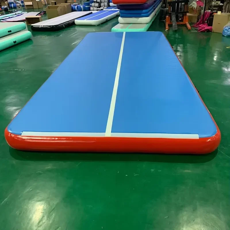 Tapis de culbutage Airtrack professionnel, polymère de yoga, piste d'air gonflable, sport, accessoire de gymnastique, usage domestique, 6x2x0.2m