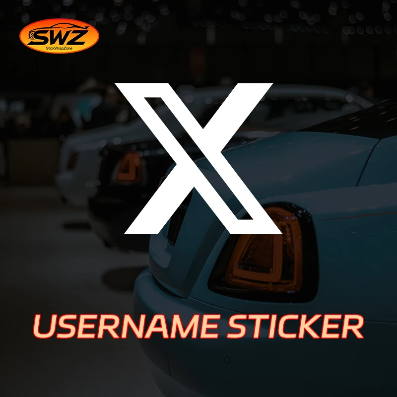 

Custom X Name Sticker – Personalized Car Decal, Waterproof PVC Vinyl, Easy Apply & Remove,Long-Lasting Outdoor Use